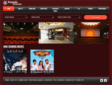 Tablet Screenshot of kamalacinemas.com